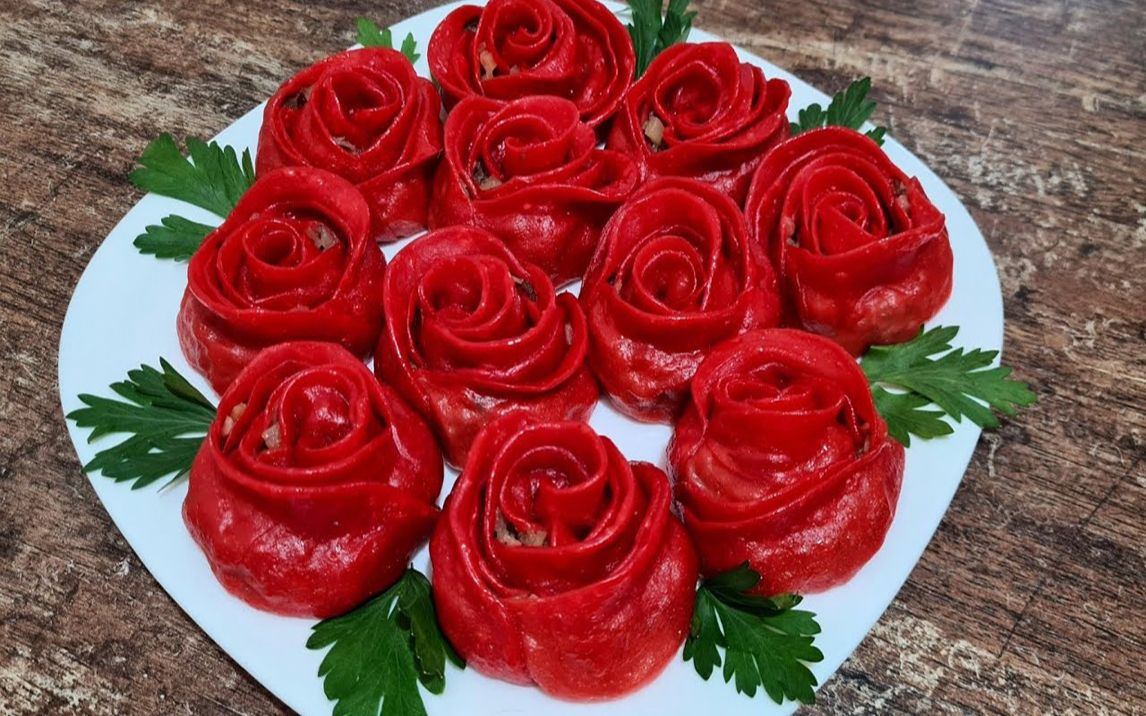 可以吃的玫瑰花!学会这道菜妈妈都会夸你厨艺好!