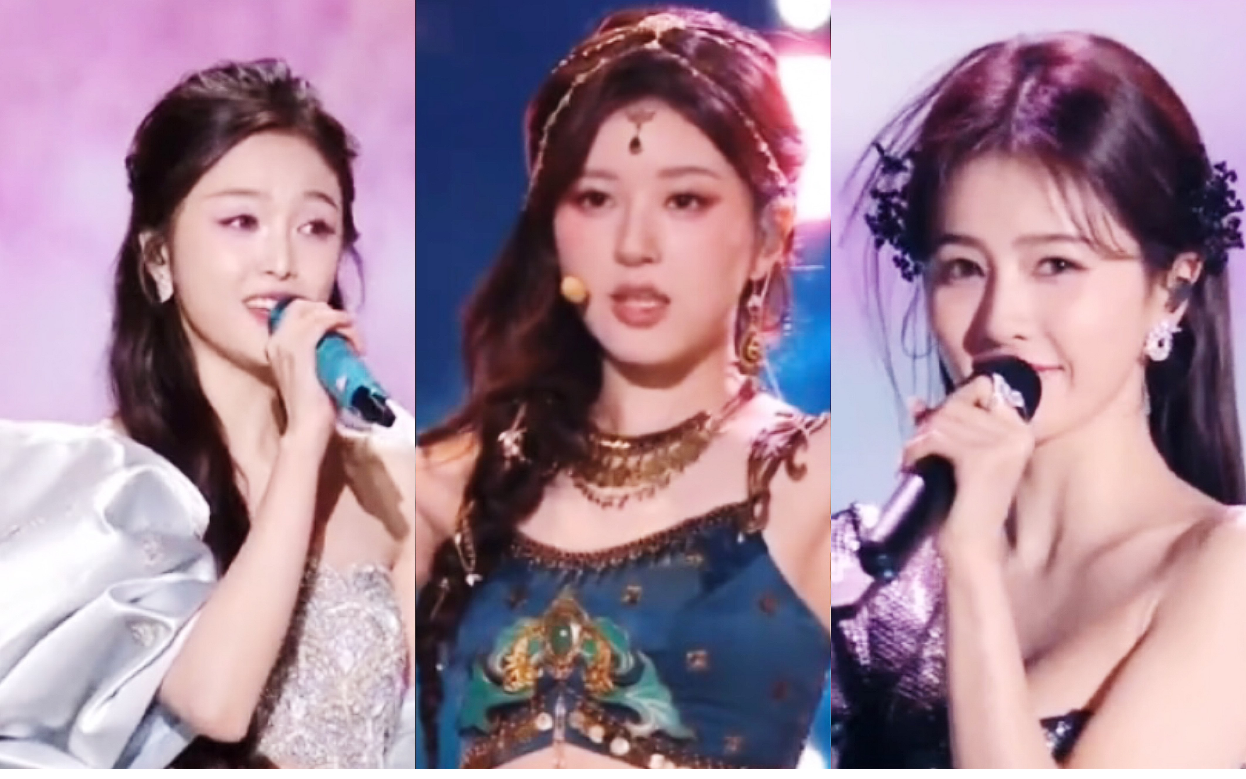 赵露思白鹿吴宣仪等女明星跨年真唱晚会舞台,你觉得谁唱得最好?
