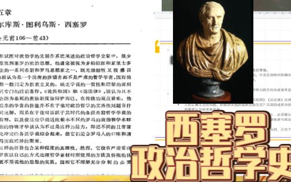 [图]BO读书 西塞罗01 哲学与政治 《政治哲学史》