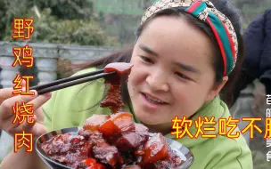 Video herunterladen: 苗大姐馋肉了，2斤馋嘴红烧肉，吃得满嘴流油哈喇子都出来了