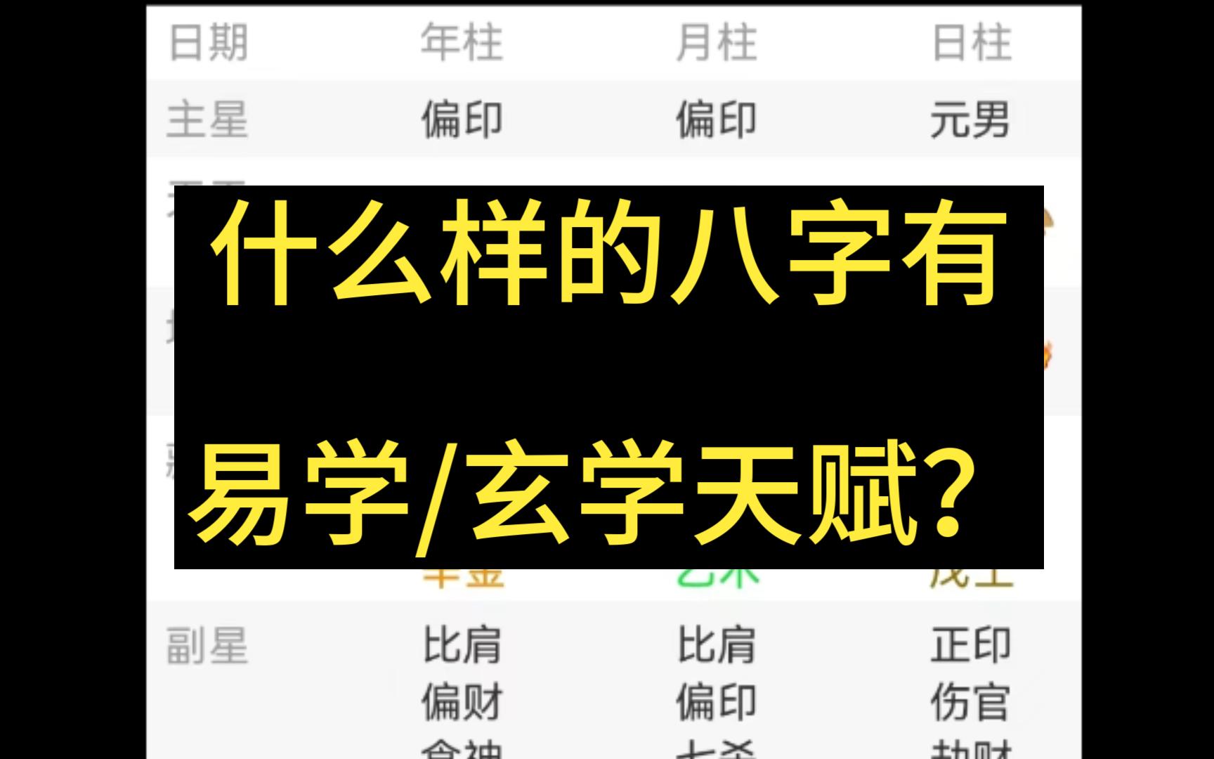 【杂谈】1、什么样的八字有易学,玄学天赋?哔哩哔哩bilibili