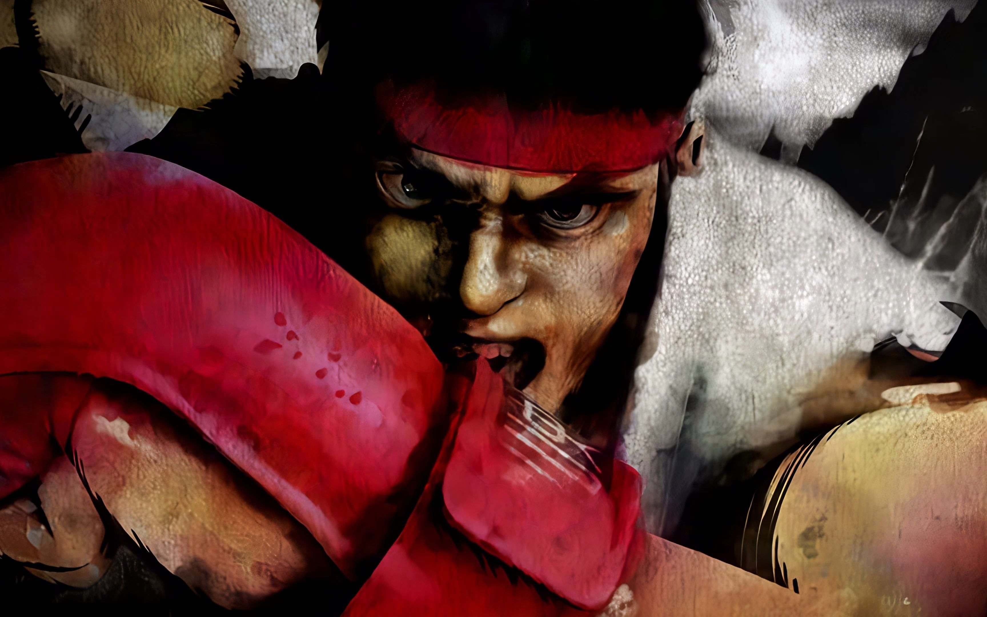 【4k 街头霸王4】sf4街头霸王4水墨风开场动画 2021年黑科技4k ai超