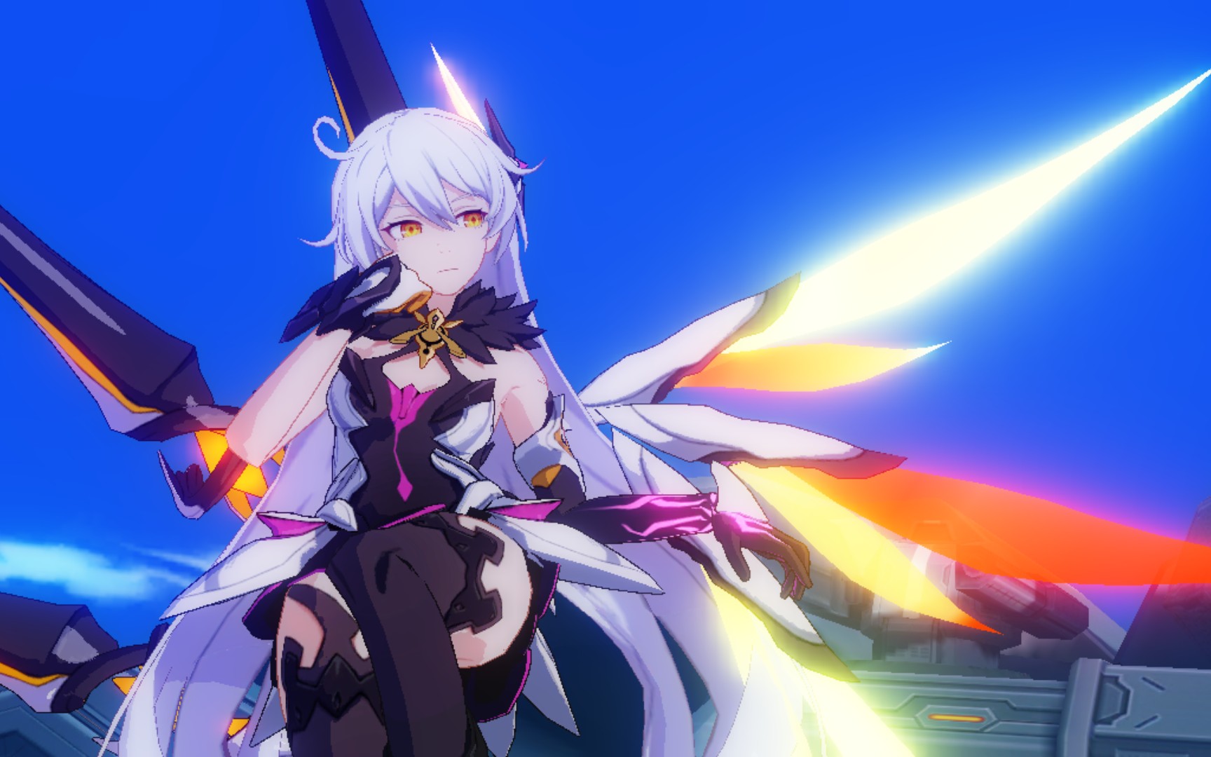 体验服开放世界〕你的身旁有两只吃瓜的崩坏兽 但