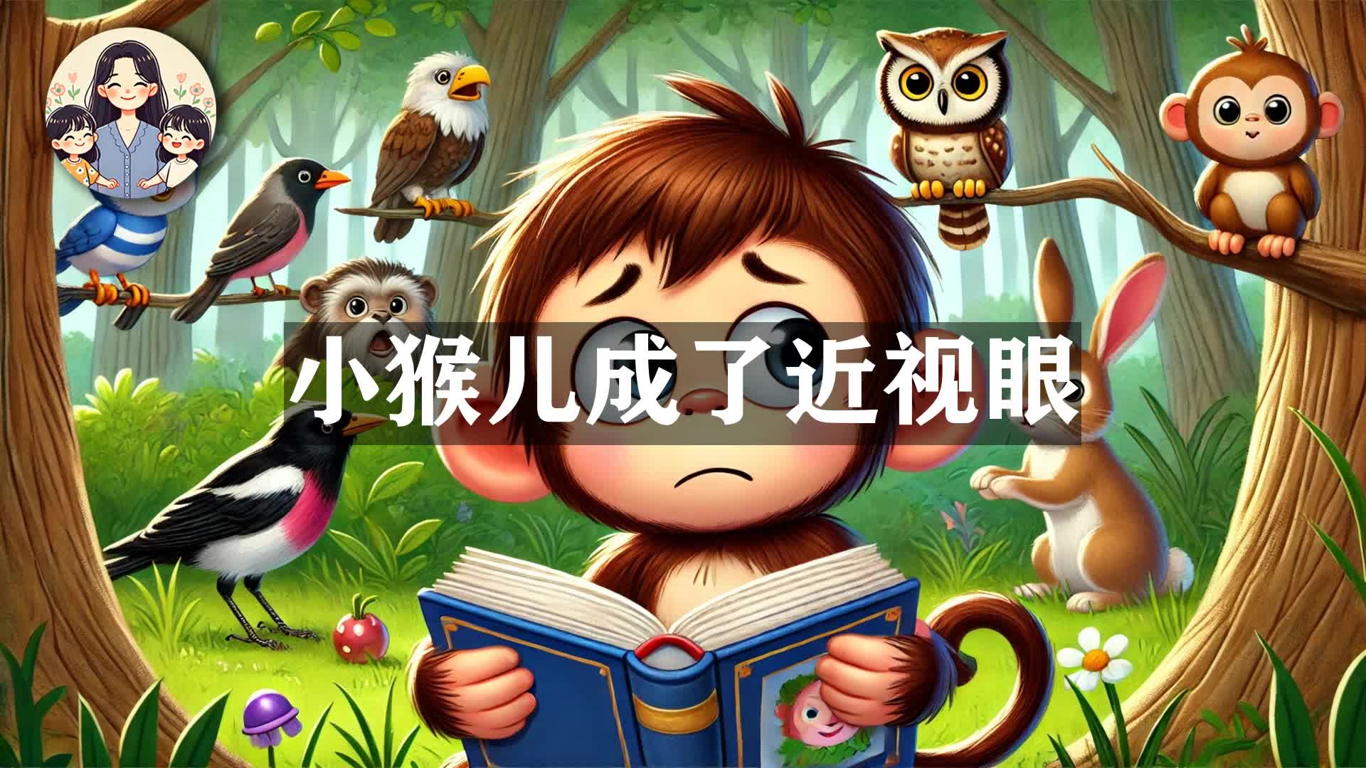 【睡前小故事】小猴儿成了近视眼