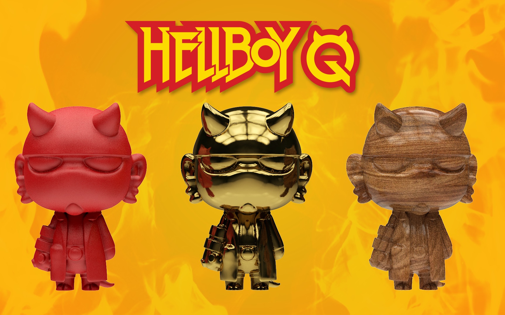 q版红仔诞生记|地狱男爵hellboy q的第一次亮相