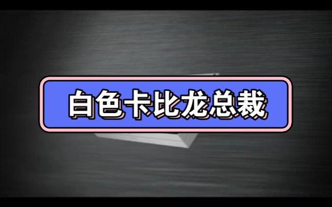 白色的卡比龙总裁也是拉满 颜值担当