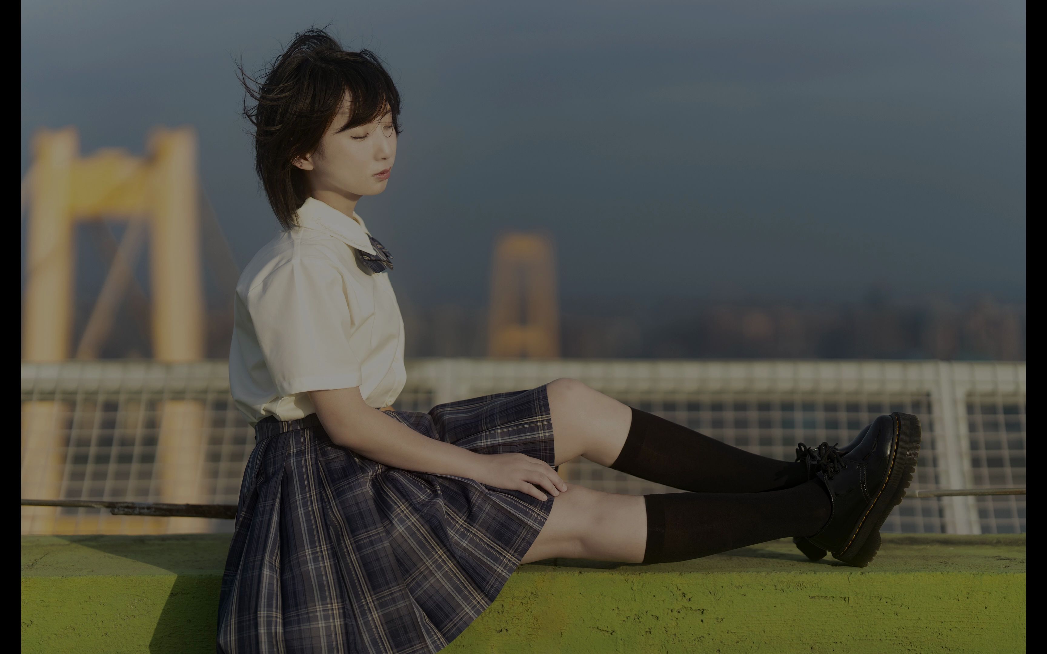 大岚的天台jk拍摄花絮