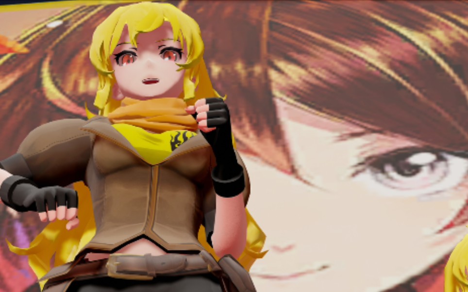 【rwby行星计划】杨小龙姐 第一视角跳广场舞 3d眩晕症~_哔哩哔哩