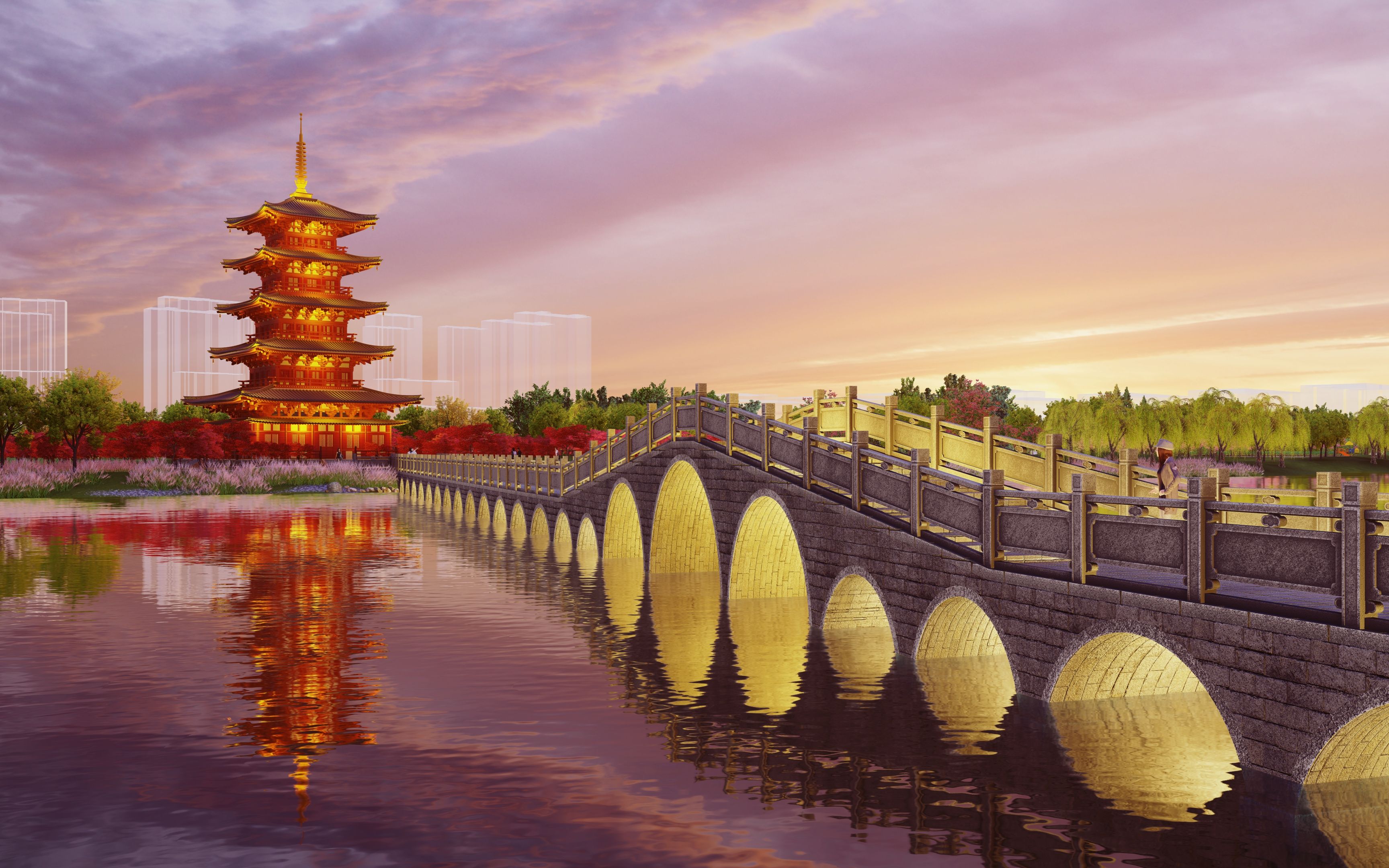 lumion动画-宝带桥61澹台湖国家文化公园