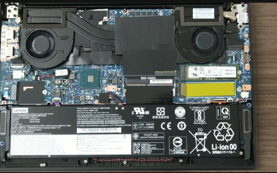 thinkpad p1 gen3拆机加装pm981a1t固态硬盘和散热片