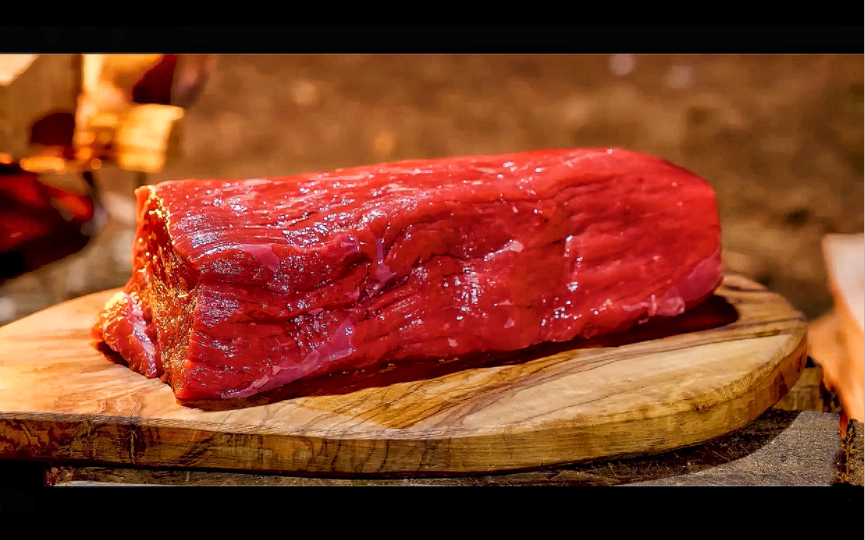 【户外美食】明火烤肉|瘦瘦的牛大腿肉|舒缓助眠视频