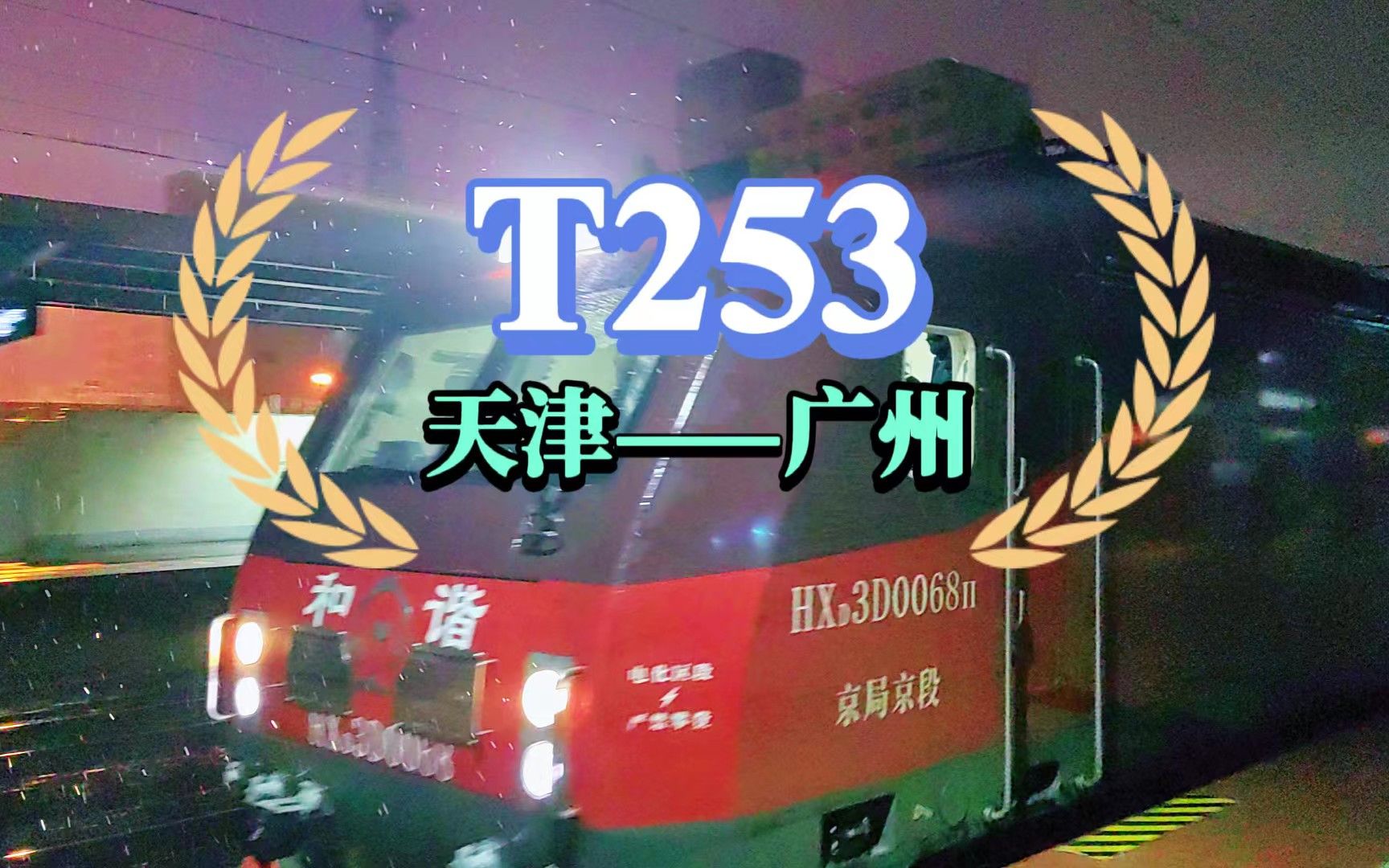 【京广铁路】乘坐T253次列车(天津广州)自漯返长哔哩哔哩bilibili