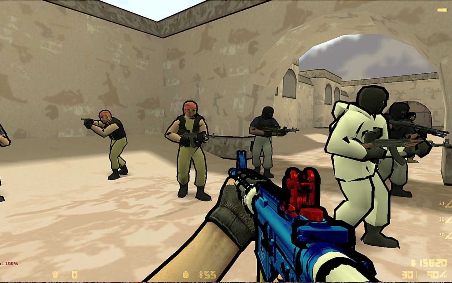 无主之地1画风的cs1.6玩过没?视觉更舒服了