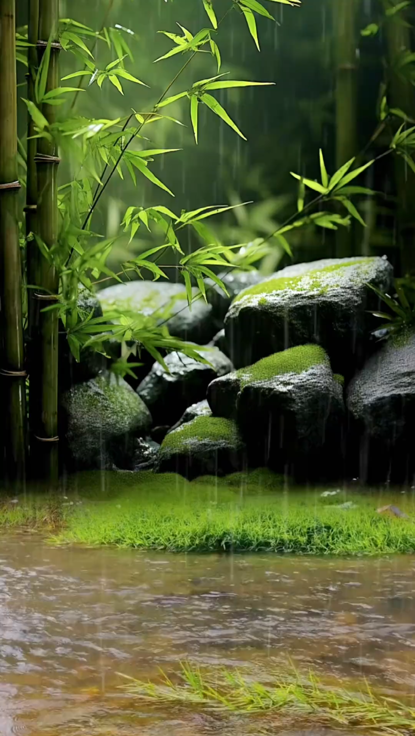 唯美意境 #治愈系风景 #山间小溪