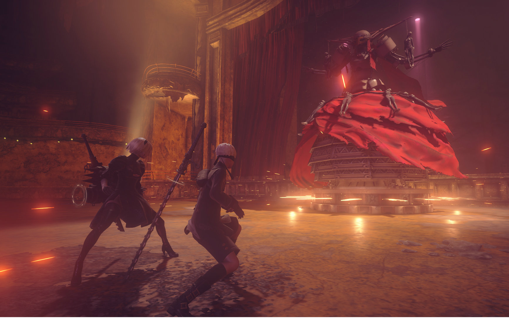 尼尔机械纪元e32016boss战演示