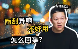 Download Video: 雨刮刮不干净、异响，先别着急扔，有可能是这4个原因导致的