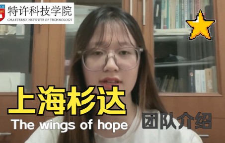 [图]2022 商务沟通大赛 上海杉达 The wings of hope 团队介绍