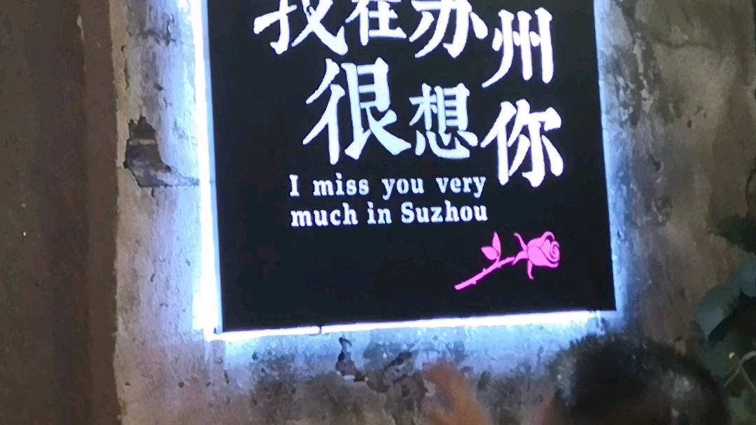 我在苏州很想你!