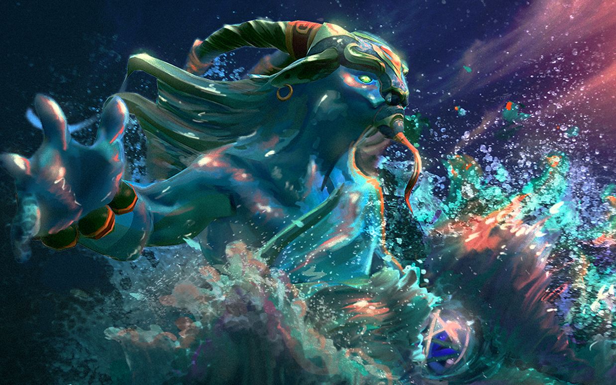 [dota2] 我奇迹今天不打辅助水人啦!32杀无敌水人爆锤对面!