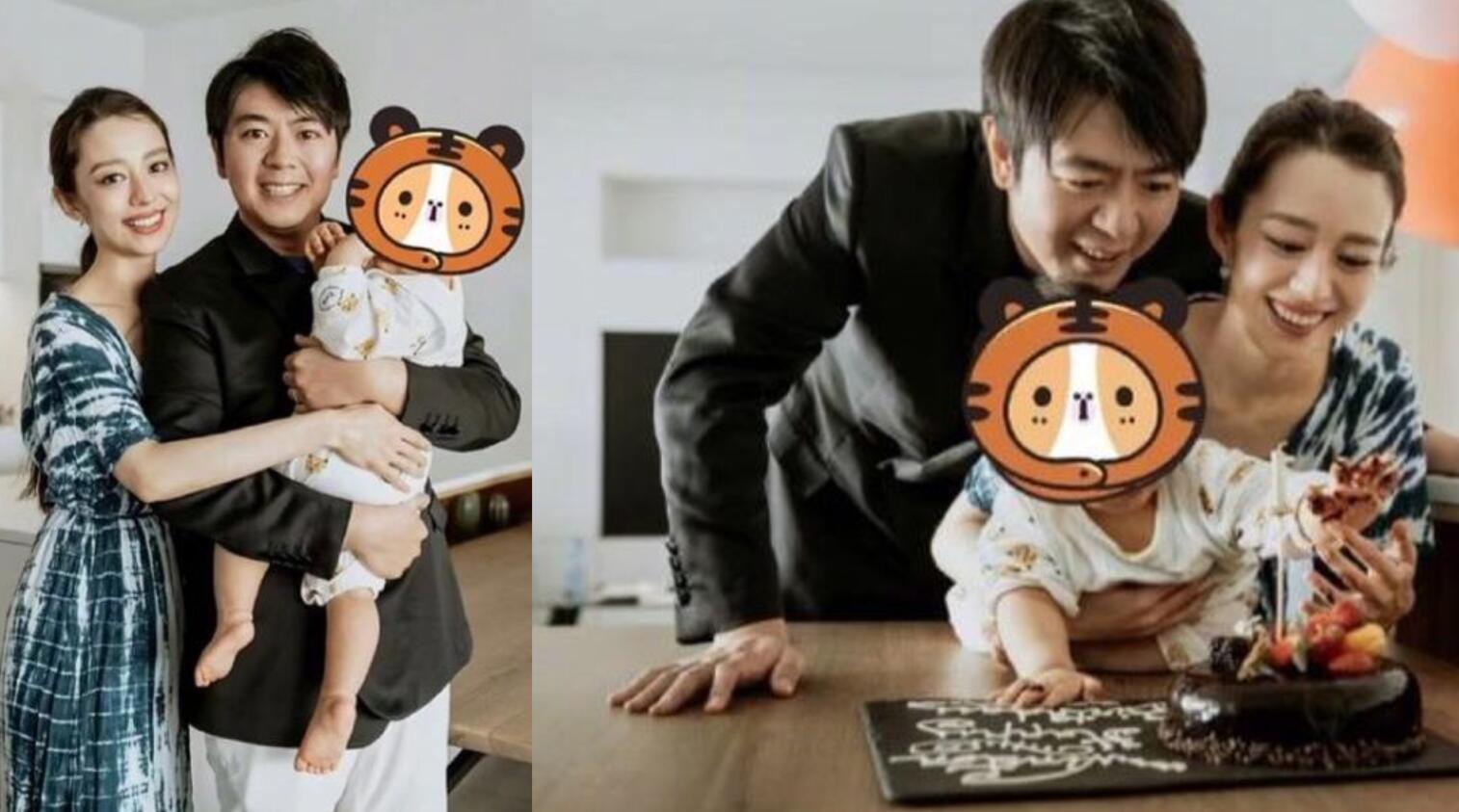 郎朗晒全家福为儿子庆生,1岁小家伙身高瞩目,伸手抓蛋糕萌翻