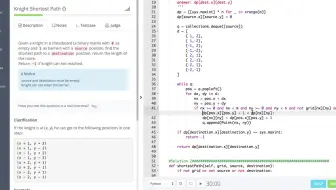 LintCode - Dynamic Programming 630 Knight Shortest Path II