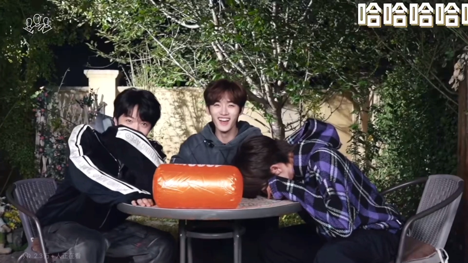 宋亚轩和刘耀文看的动画片真不少,耀文你不记得你把乔治贴在额头上了