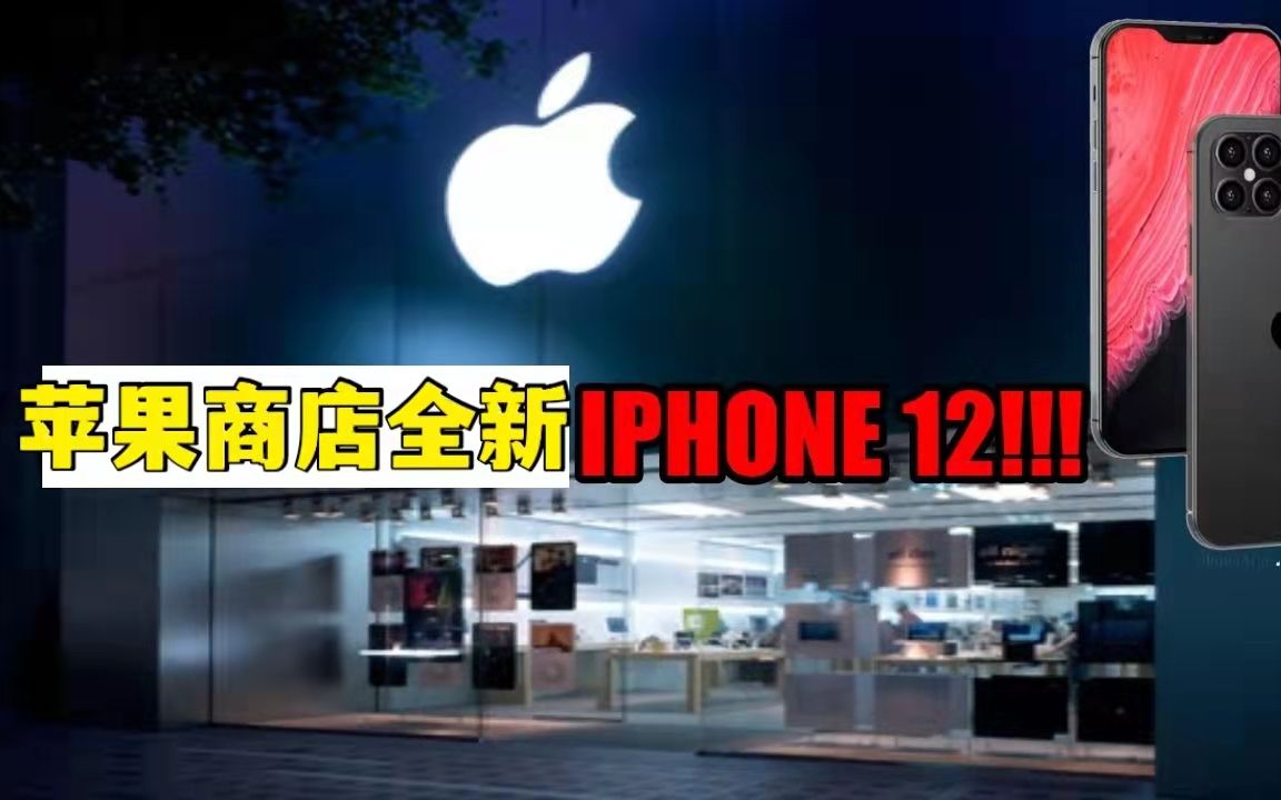 苹果商店寻宝继续,找到全新iPhone12,还配有全套设备!哔哩哔哩bilibili