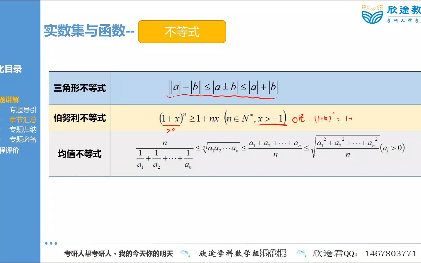 [图]强化-南师数学-数学分析1：专题一(p1)试听课-熹微学姐