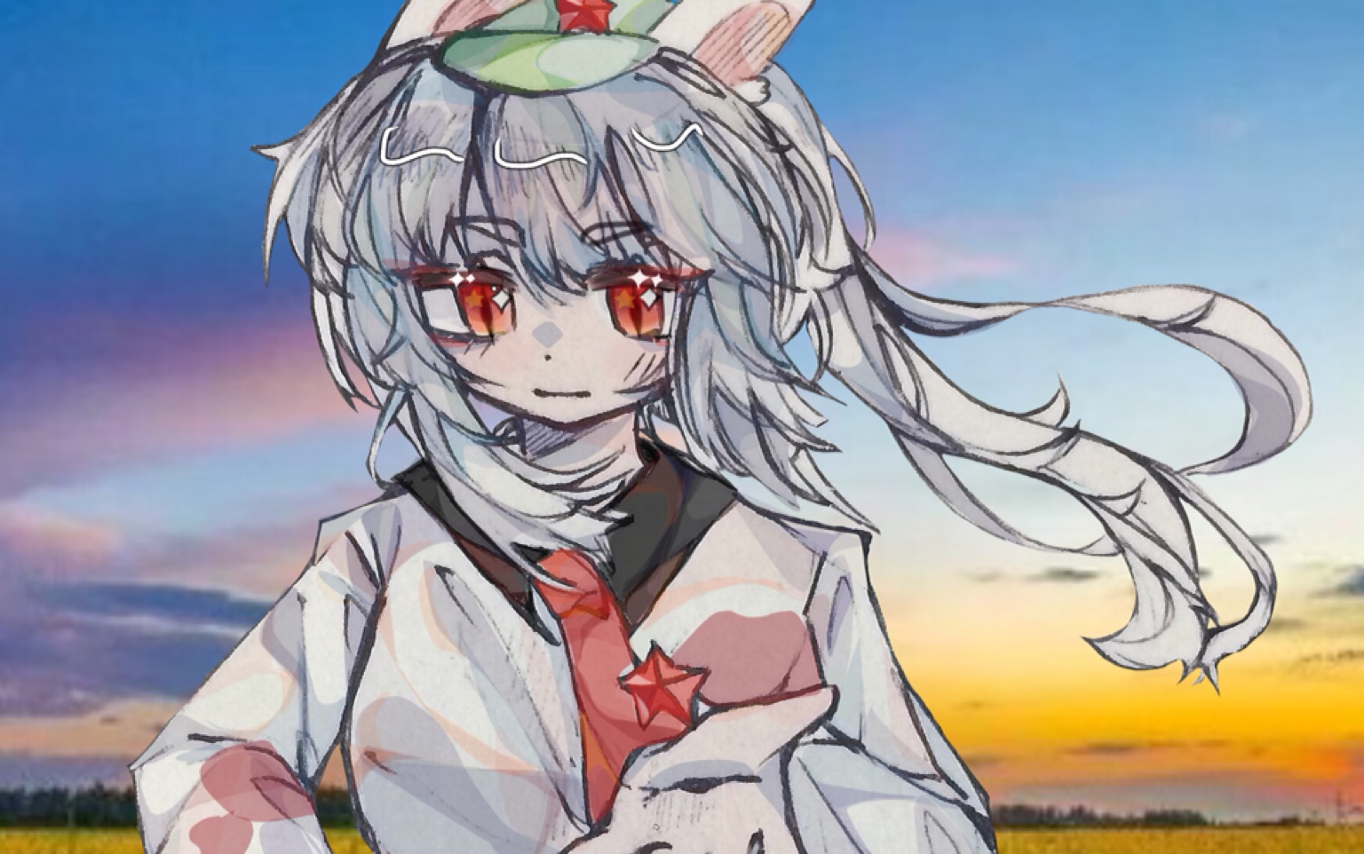 【那兔】手书moon halo,但是兔子