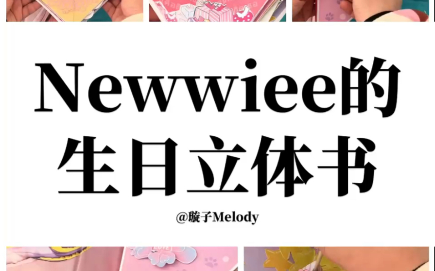 【郑明心New】Newwiee郑明心生日立体书哔哩哔哩bilibili