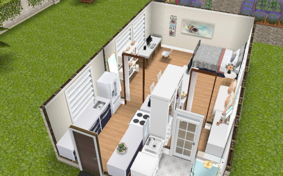 模拟人生公寓设计图图片