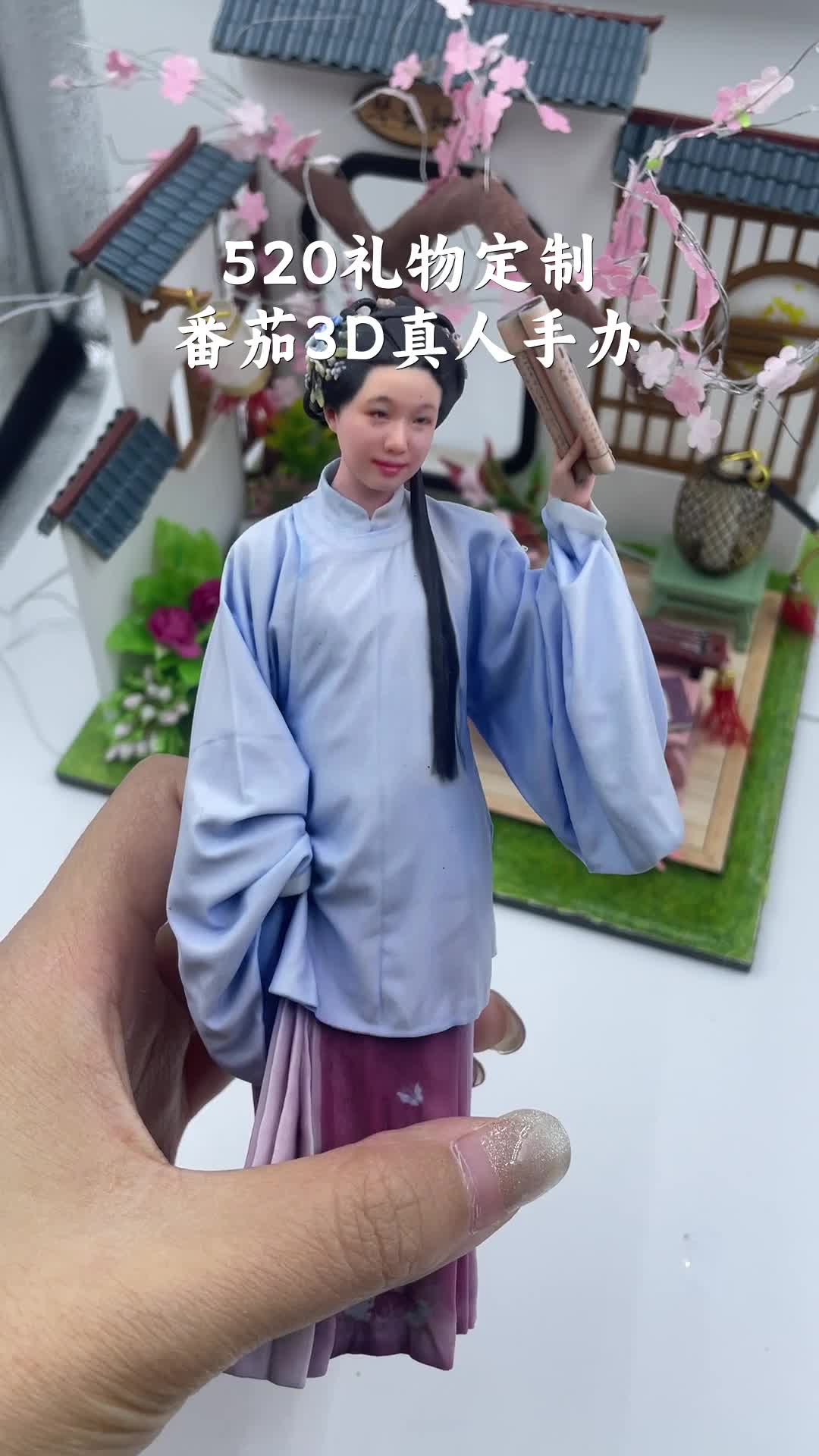 1:1复制真人的纪念礼物,3d真人手办定制