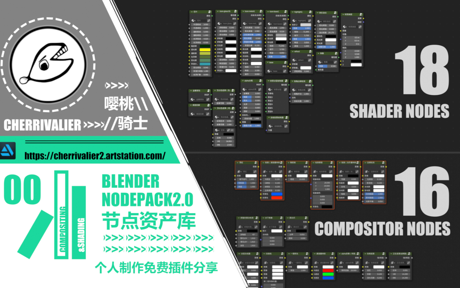 34个超有用blender节点组!个人免费资产库插件分享哔哩哔哩bilibili