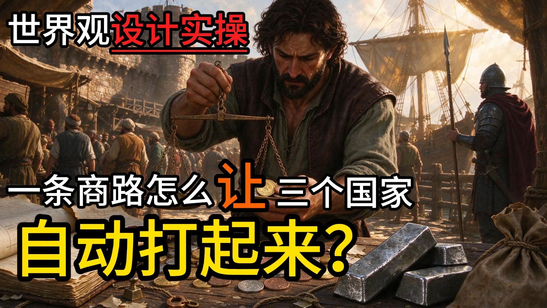 一条商路，怎么让三个国家自动打起来？【世界观创作干货】