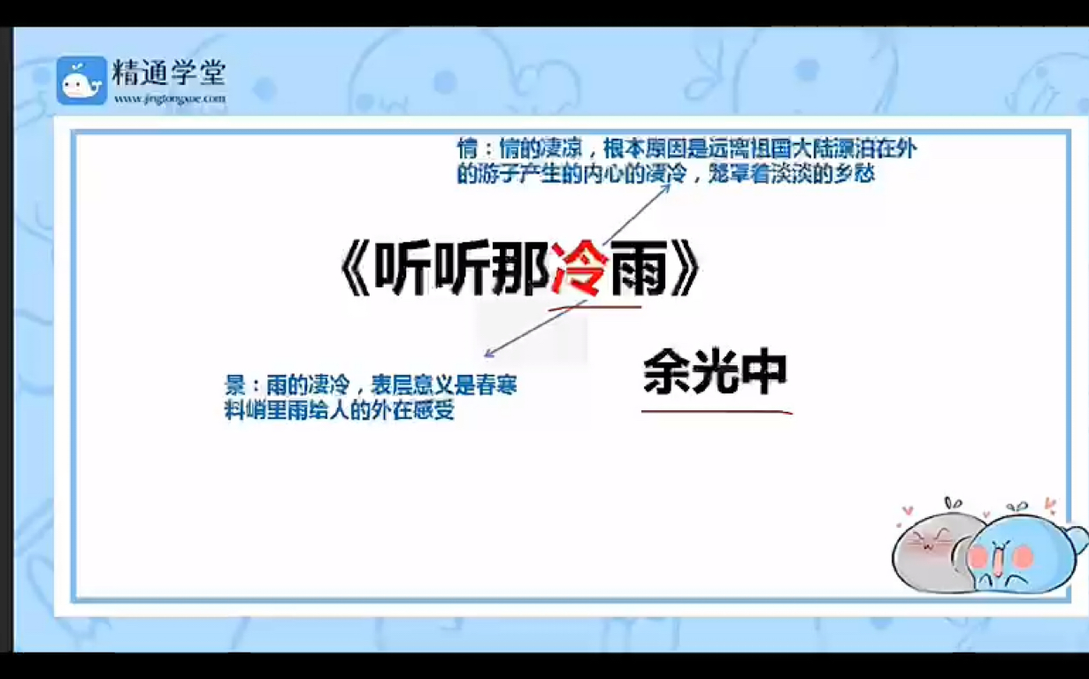 [图]语文 第十二讲 听听那冷雨