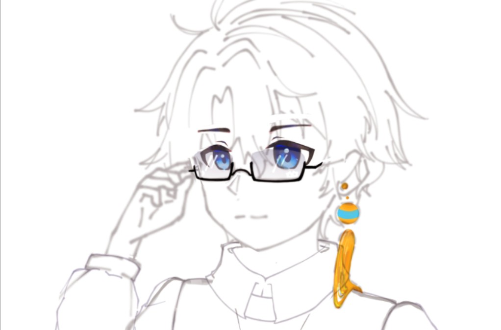 【洛少爷/生贺】提前发下 少爷戴眼镜会很帅吧(☆^ー^☆)