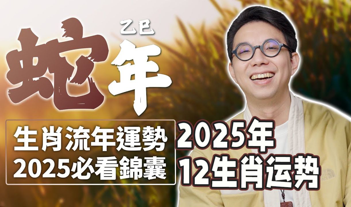 2025年乙巳蛇年十二生肖运势详解!十二宫位全面解析!干货必看! 简少年哔哩哔哩bilibili