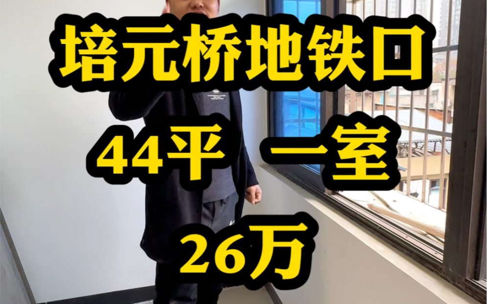 【培元桥地铁口44平一室36万】四楼,湘江边上#长沙买房 #长沙二手房