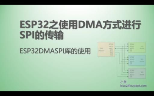 24 ESP32之使用DMA方式进行SPI的传输(ESP32DMASPI库的使用) 基于Arduino哔哩哔哩bilibili