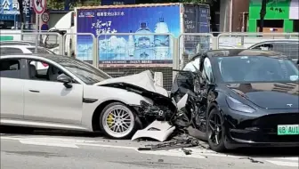 小米SU7追尾特斯拉