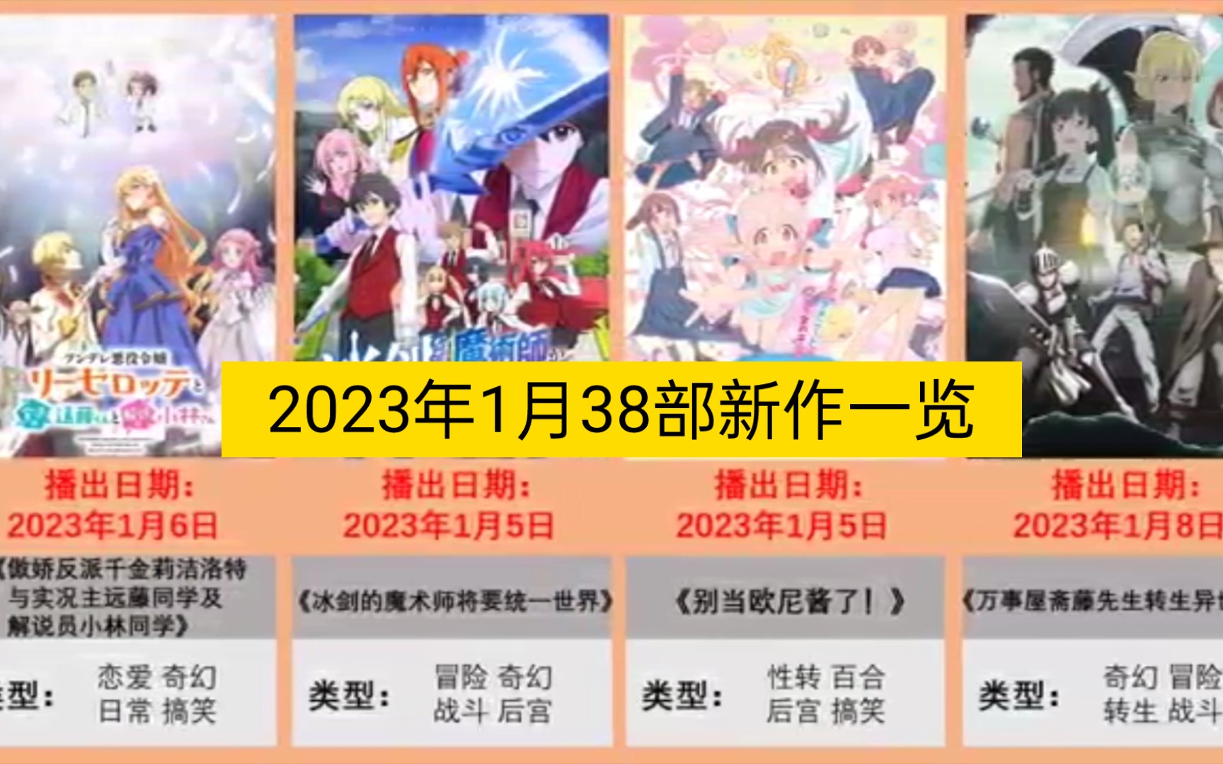 [图]2023年1月38部新作一览(看看有没有你喜欢的作品)