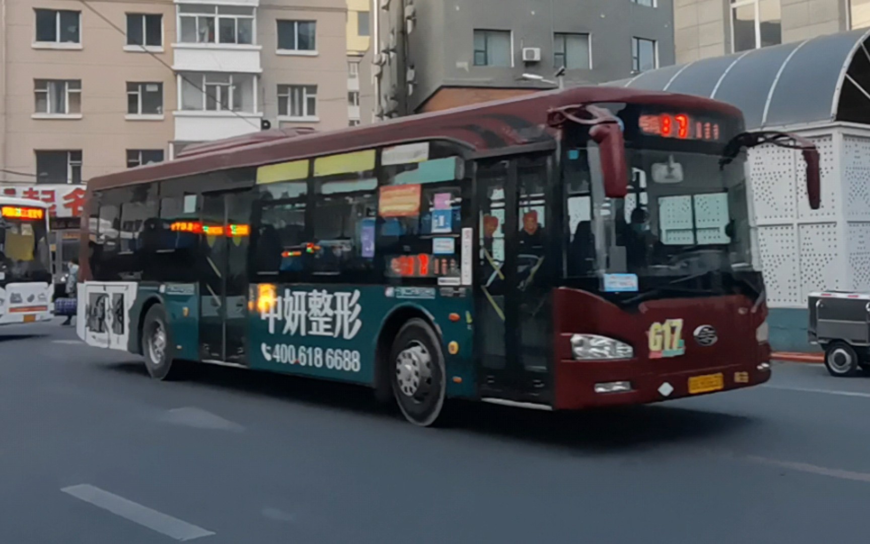 (此车全部退役)长春公交g17路的老车街拍