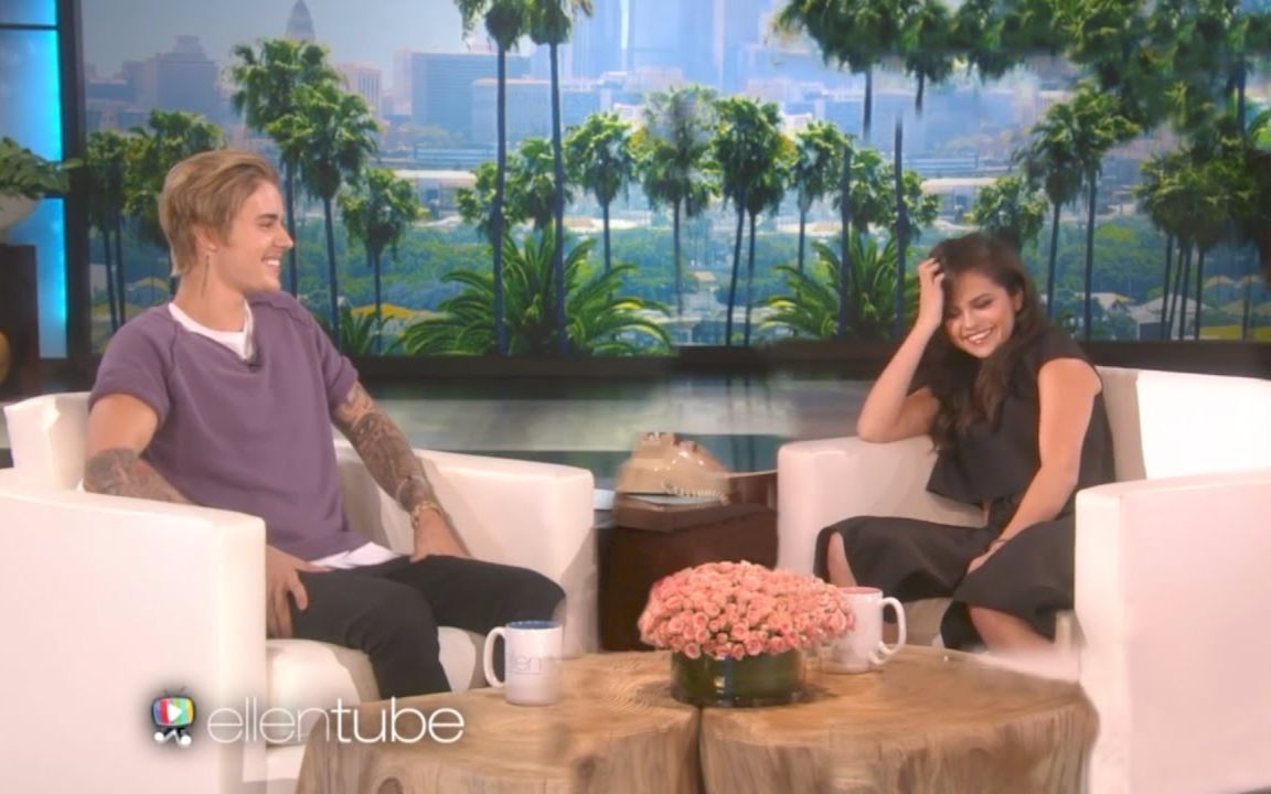 [图]【Justin Bieber & Selena Gomez】Ellen Show