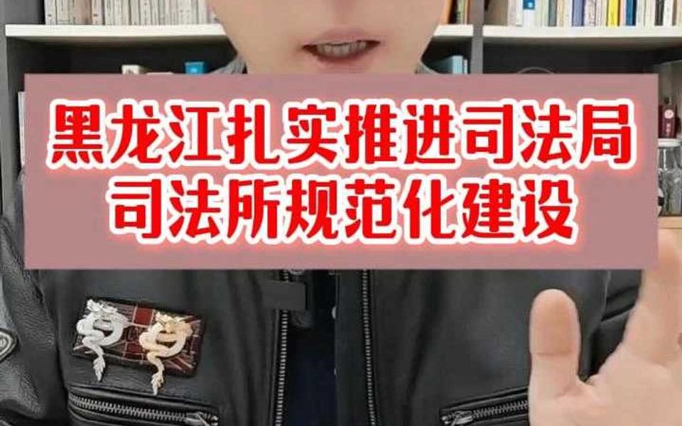 黑龙江扎实推进司法局、司法所规范化建设哔哩哔哩bilibili