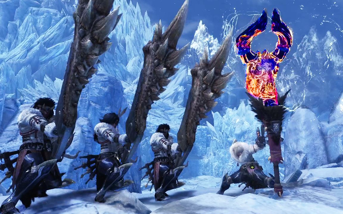 怪物猎人世界冰原1笛3大剑轰龙1分53秒