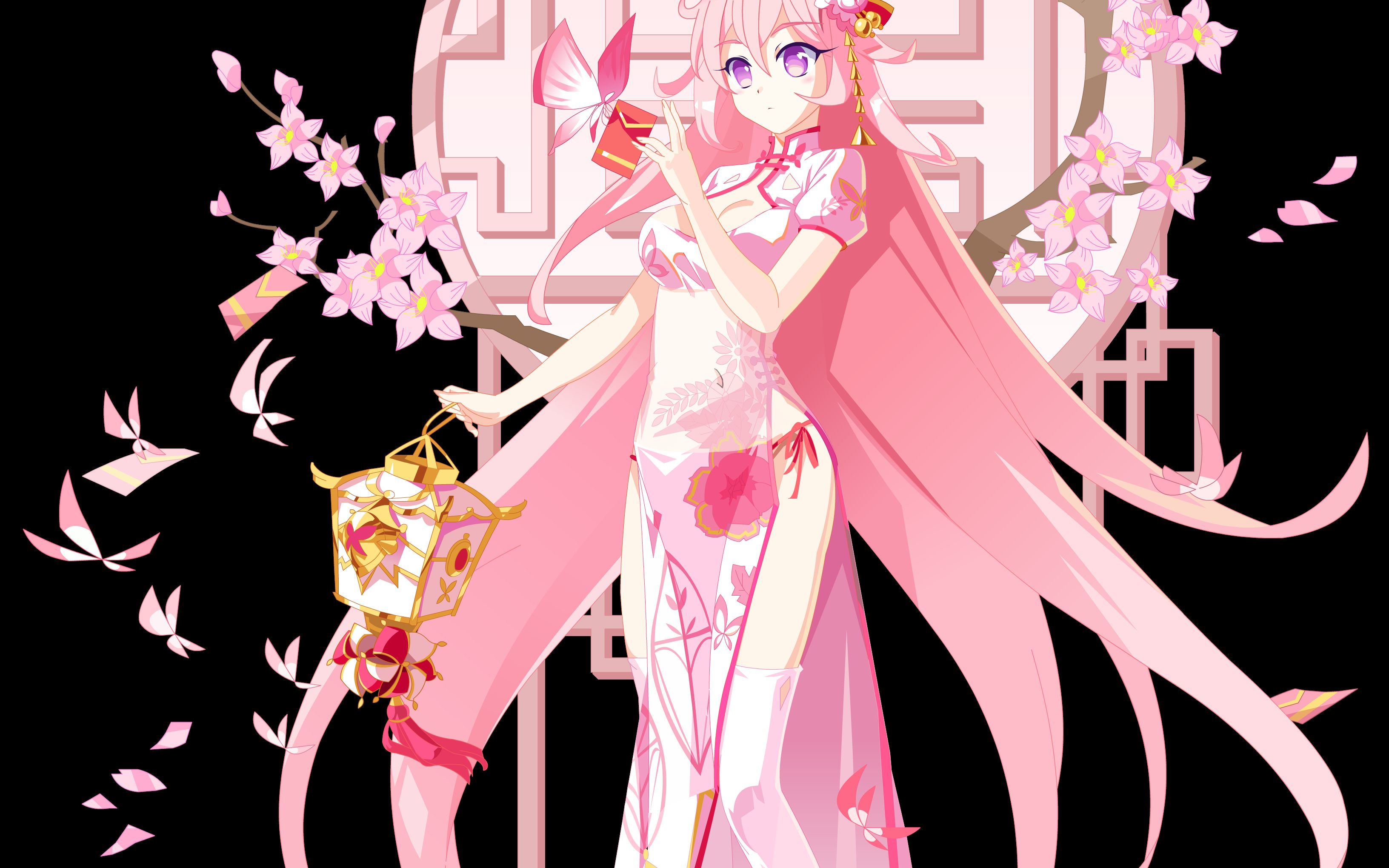 夜沫透视旗袍潘多拉