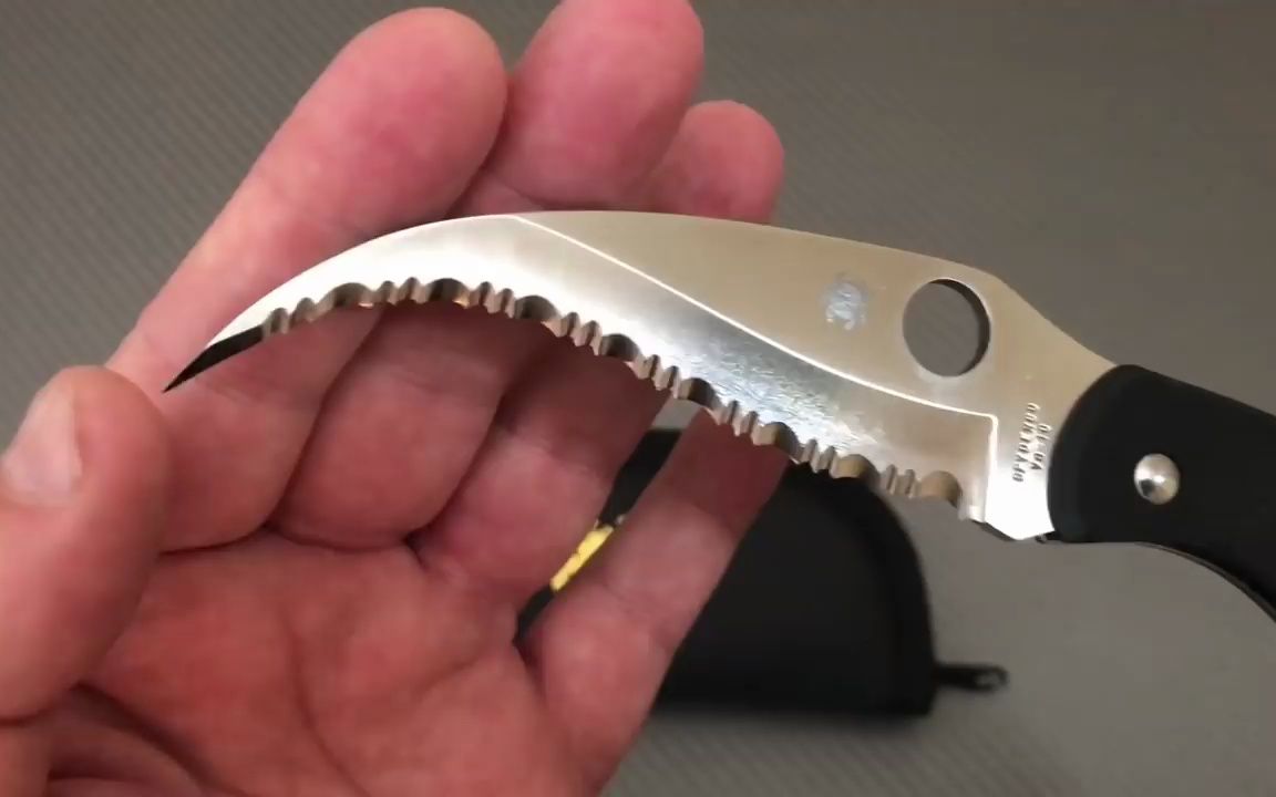 spyderco 美国蜘蛛 c12gs civilian g-10 全锯齿折刀