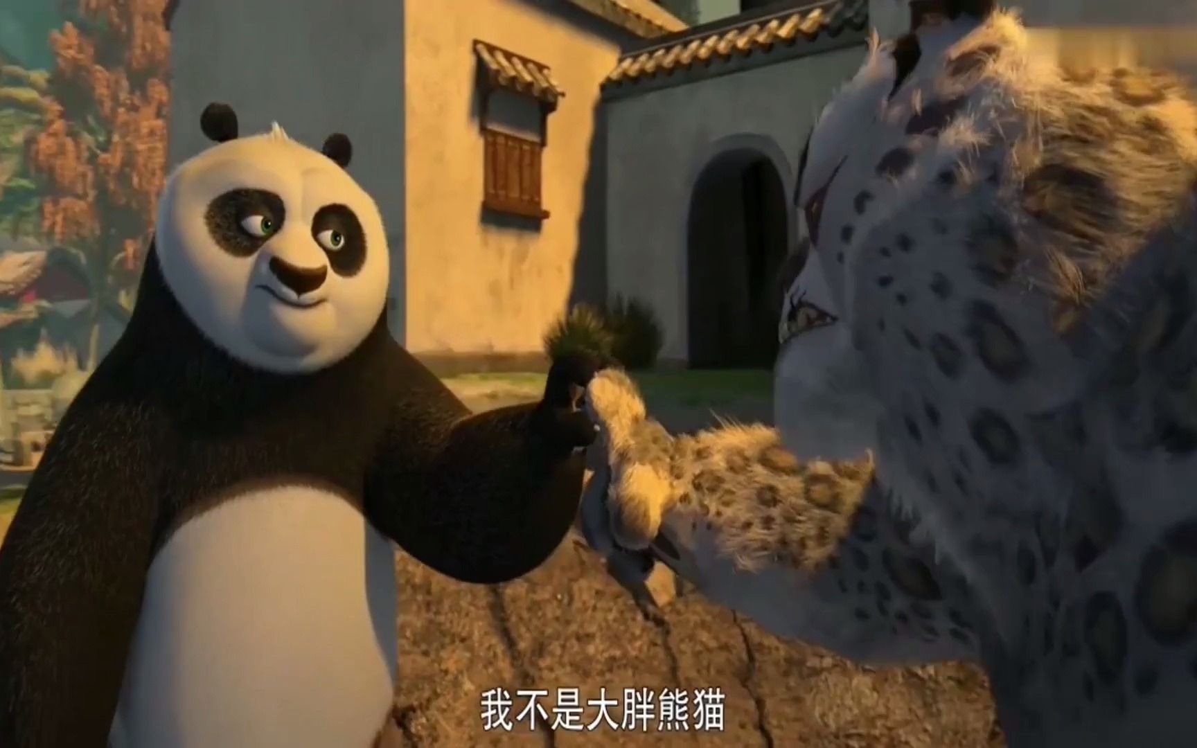 功夫熊猫阿宝无师自通学会了师傅的无须铁指扣打败大龙