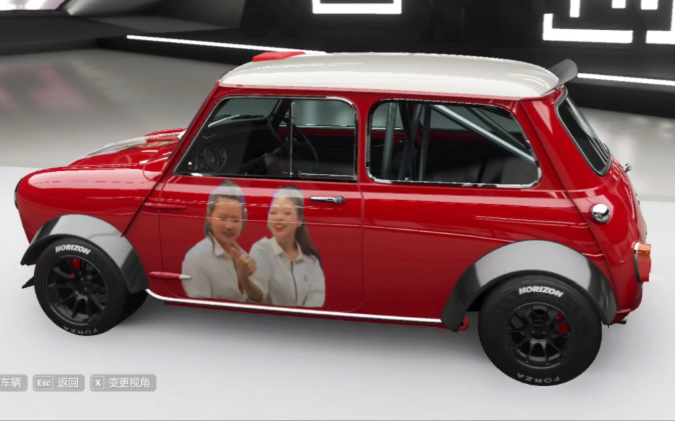 全网第一 地平线4宝马mini冰淇淋女限定涂装