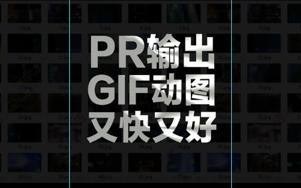 【干货教程】PR中如何快速导出又小又清晰的Gif动图?哔哩哔哩bilibili